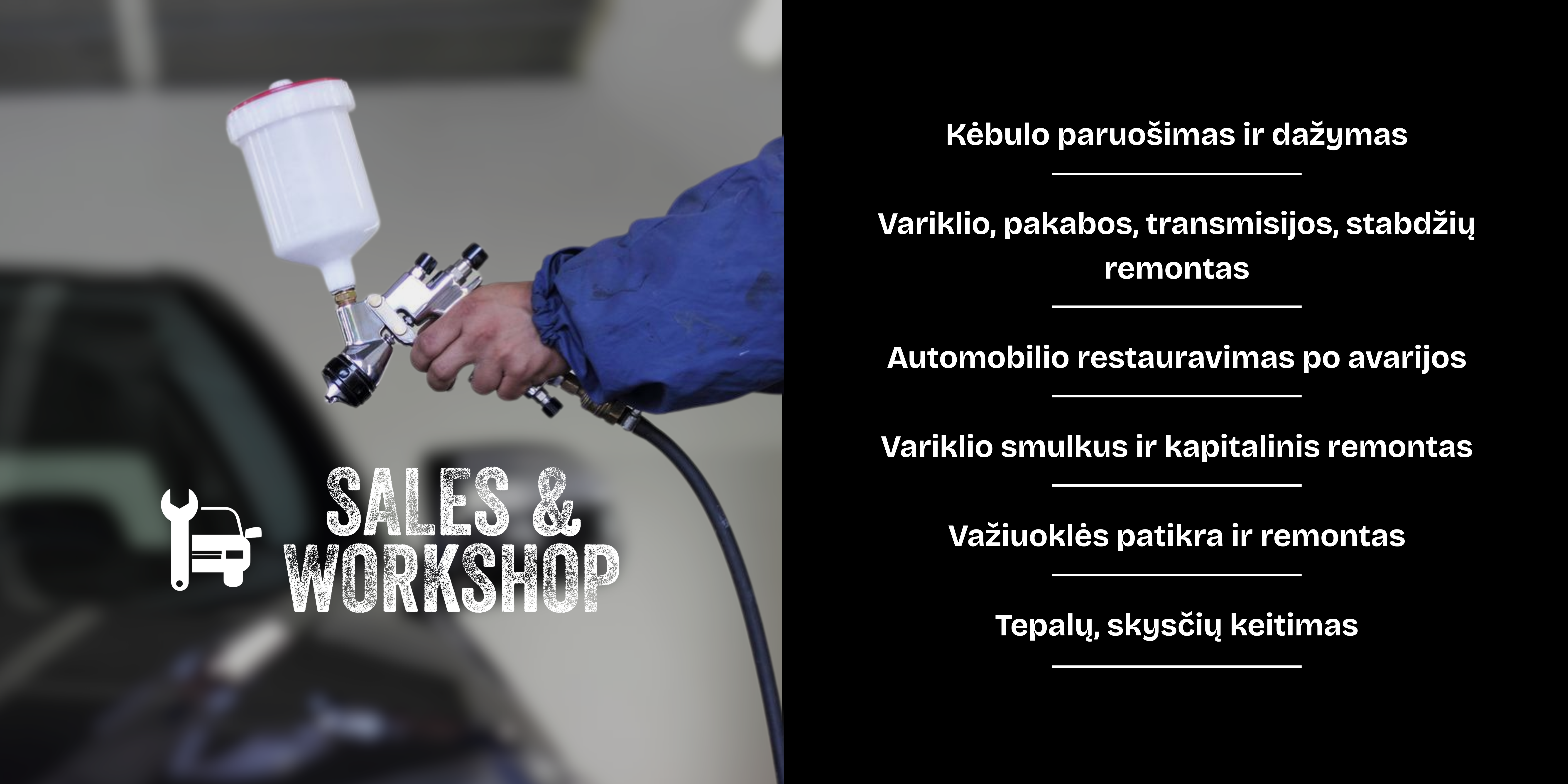 Sales & Workshop banner